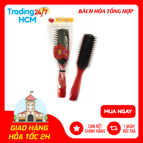 Lược chải tóc Sakura màu đỏ Nhập khẩu từ Nhật Bản