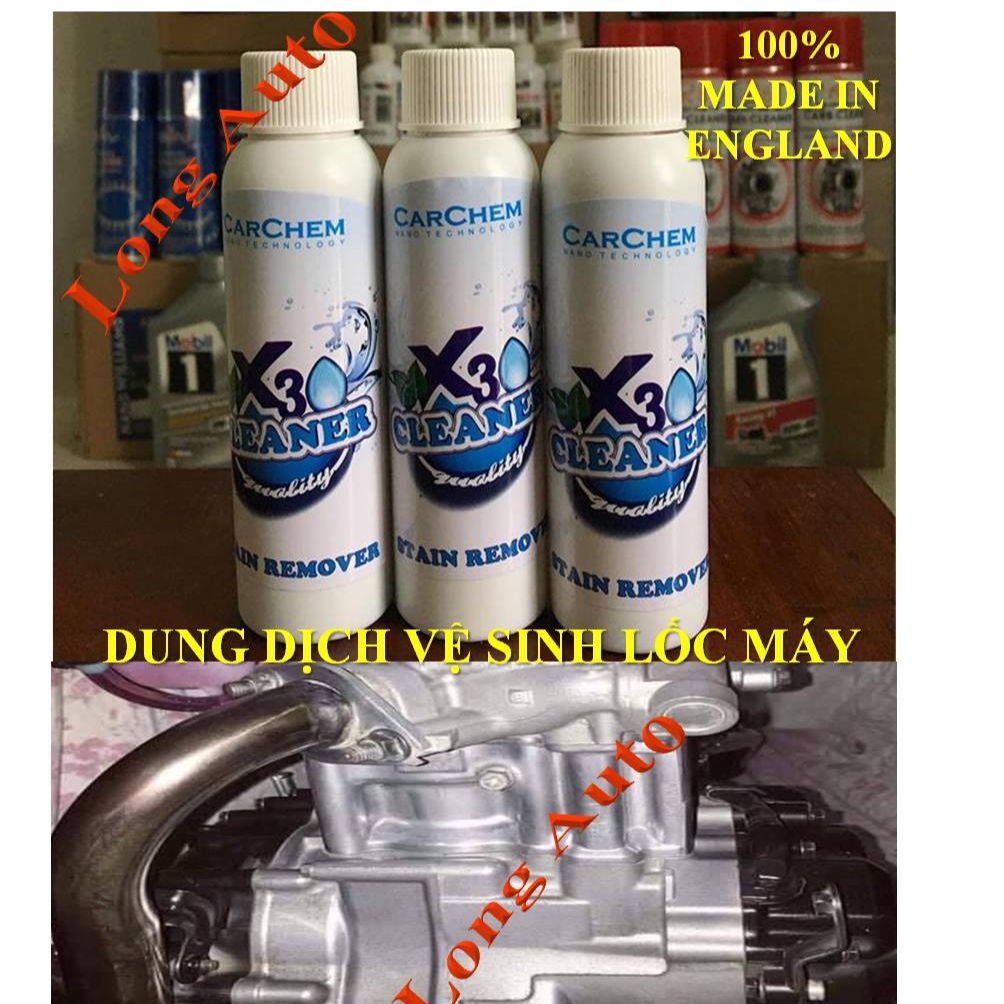 [HCM]Combo 3 chai dung dịch tẩy lốc máy X30 England Cleaner 120ml.