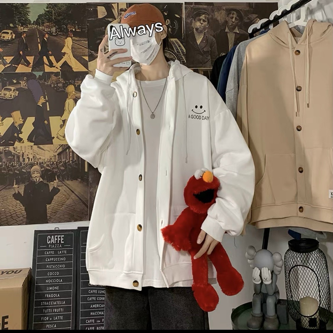 [FREESHIP] ÁO HOODIE SWEATER  NAM NỮ CÓ NÓN PHONG CÁCH HÀN  NÚT GÀI  ĐỘC SIÊU ĐẸP LẠ, CHẤT VẢI MỀM MỊN CÓ MŨ FOLOES TRÙM ĐẦU CHẤT LẠ