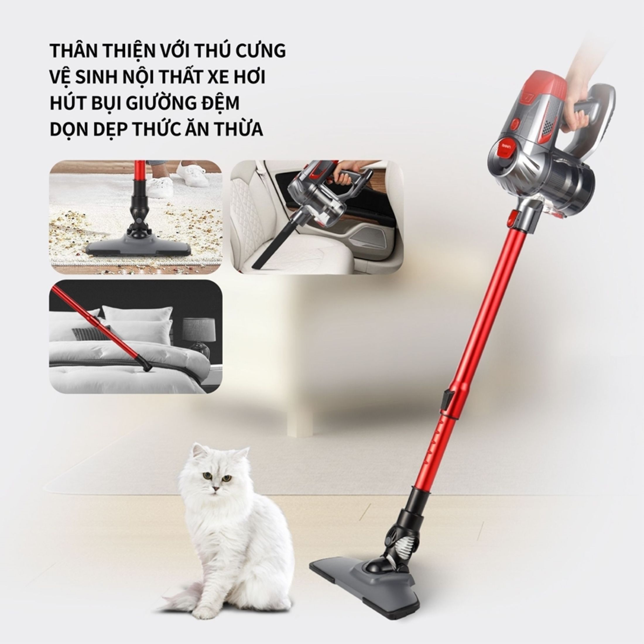 Máy hút bụi UNIQ Free A7 cầm tay không dây bảo hành 12 tháng