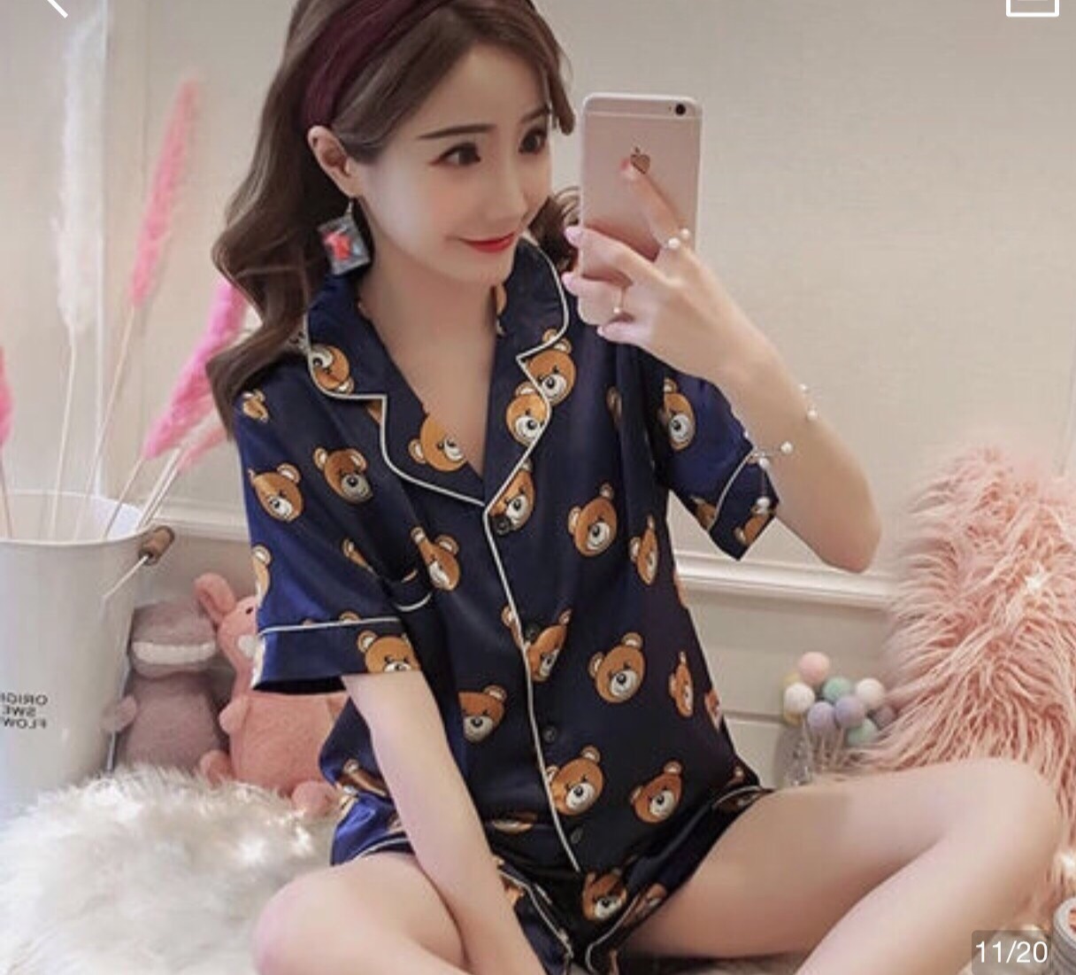 Văn đức Fashion - Bộ Đồ Pijama , Bộ Ngủ Nữ Kate Đẹp Size dưới 55kg