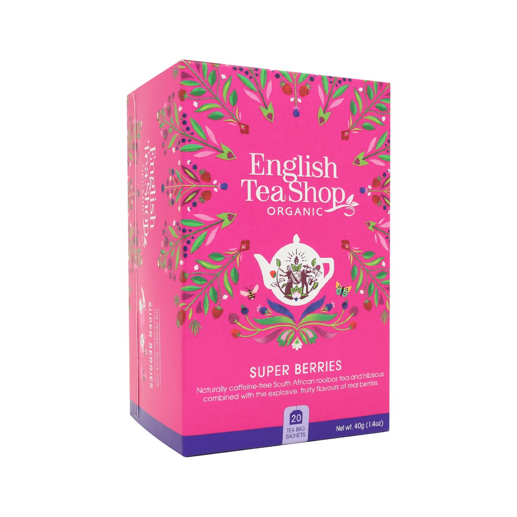 Trà Organic Super berries - English Tea Shop - 20 gói