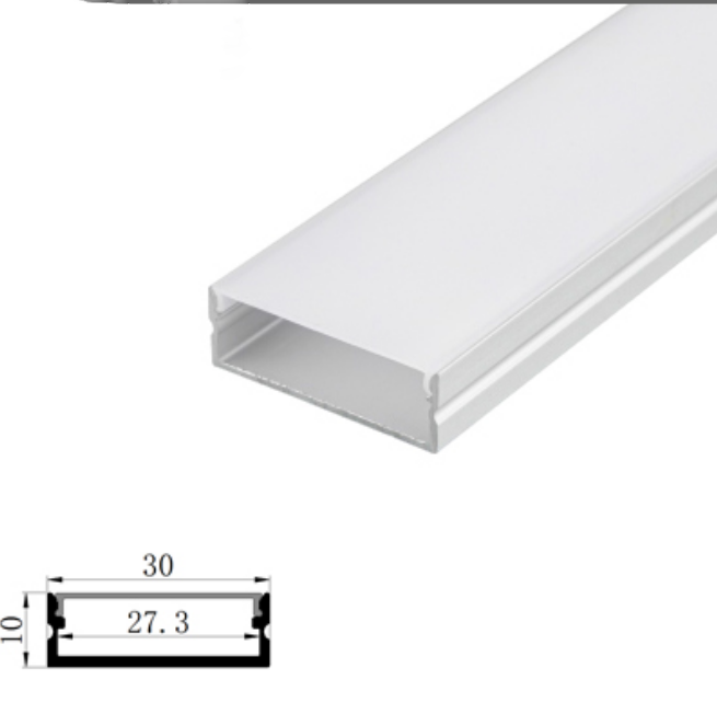 Thanh nhôm led dán - thanh nhôm định hình u - u3010