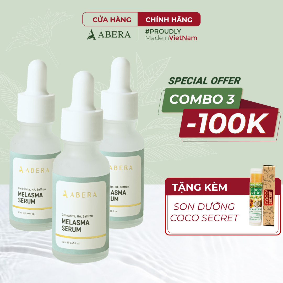 Serum nám da abera chinh phục nám với - làn da sáng mịn không tì vết