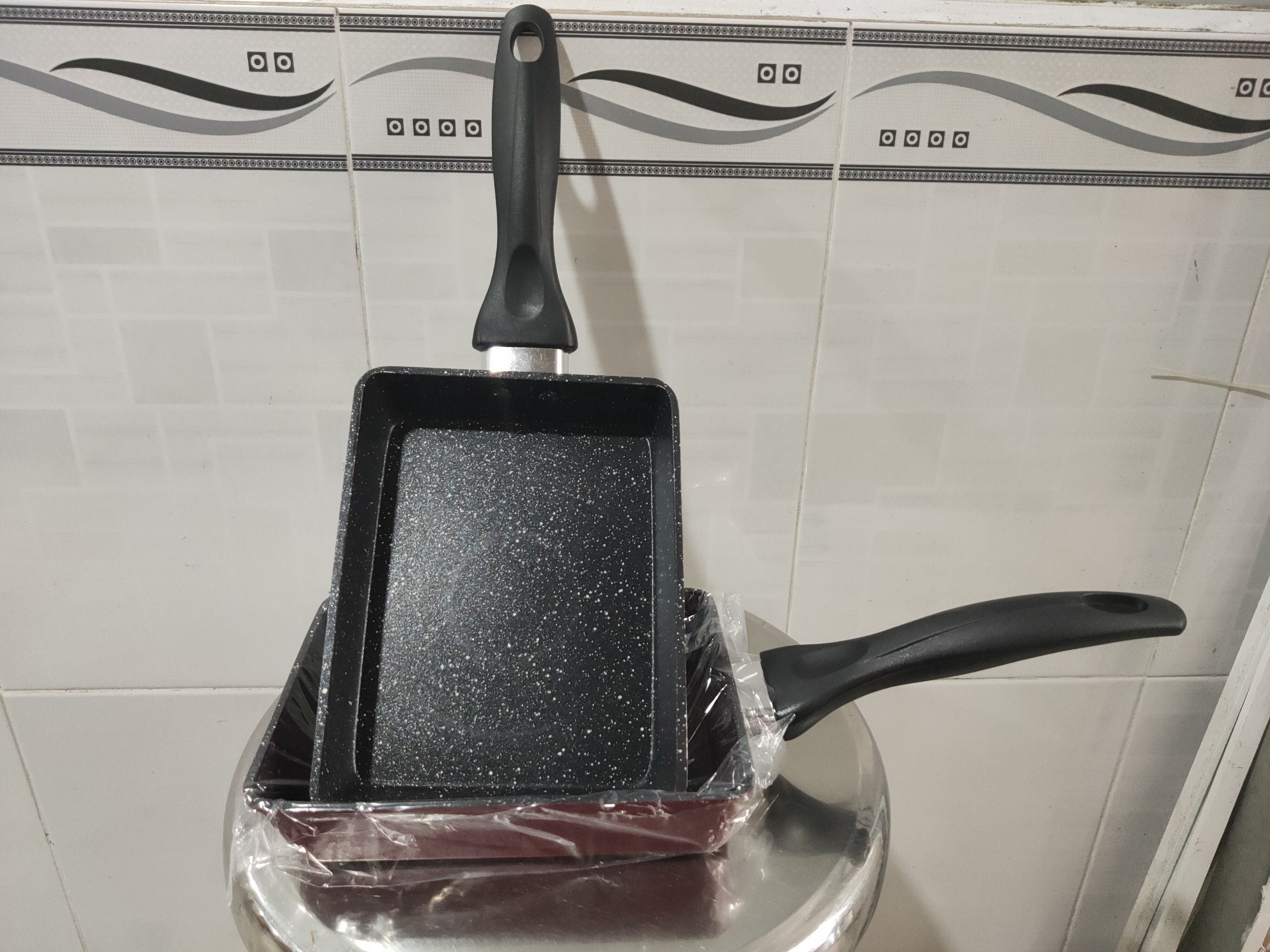 Chảo vuông đúc chống dính đáy từ 18cm