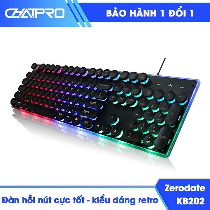 Bàn phím chơi game kiểu dáng retro Zerodate KB202