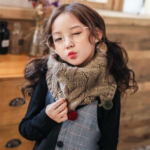 Khăn ống len quàng cổ ấm áp cho bé