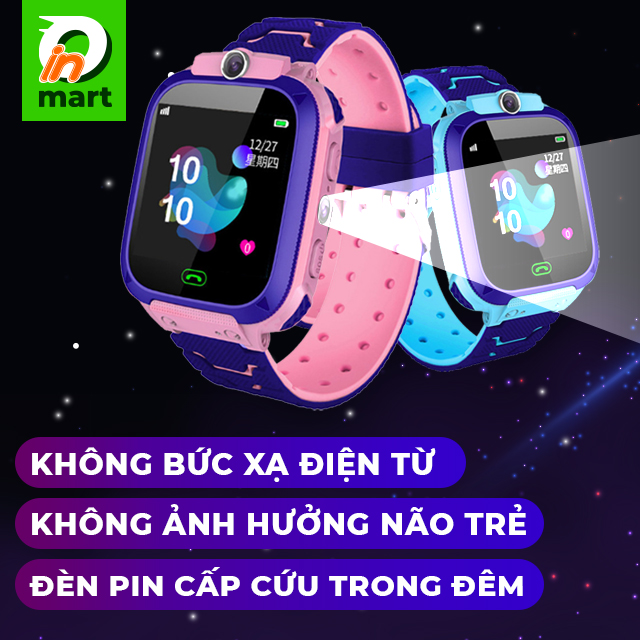 Đồng hồ thông minh định vị cho trẻ em Q12Pro NEW 2020 chống nước IP67, nghe gọi điện thoại, thu âm ghi hình, báo động