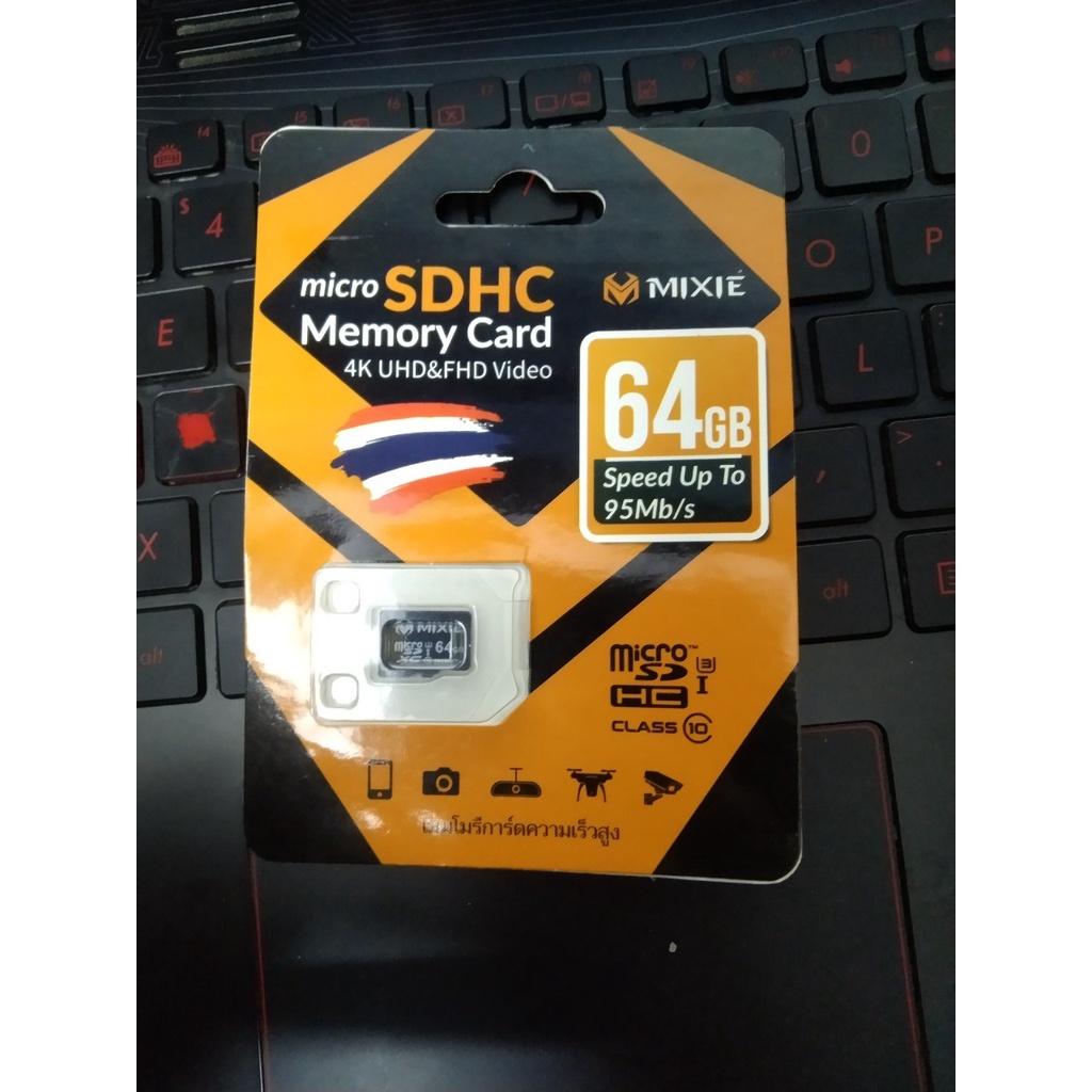 Thẻ nhớ microsd 32g 64g 128g mixie box class10 u3 95mb/s chính hãng