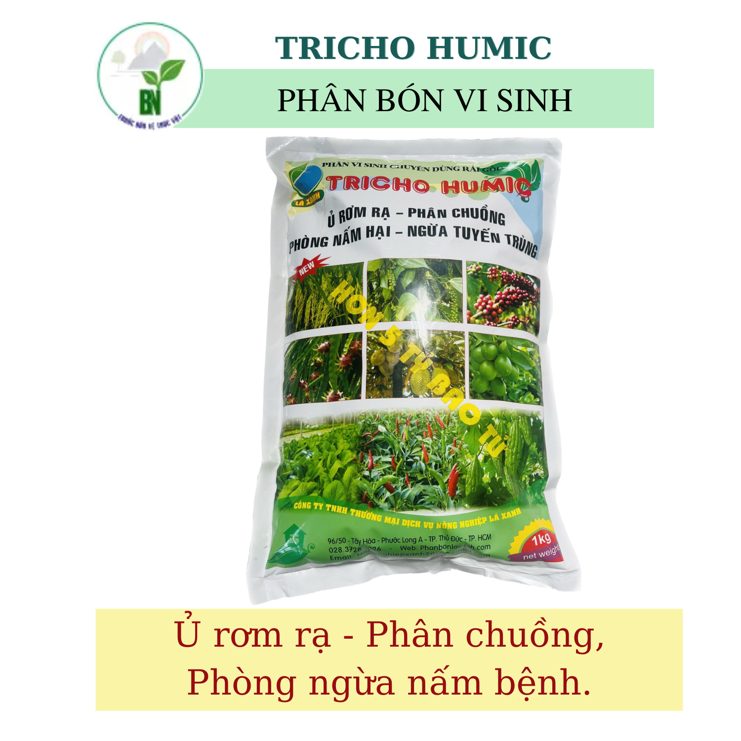 Phân vi sinh tricho humic - phân ủ sinh học - chuyên dùng rải gốc