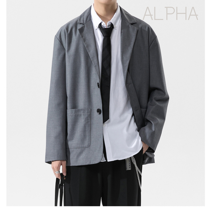 Áo blazer nam mặc khoác siêu đẹp, áo vest nam form rộng 2 lớp phong cách Unisex