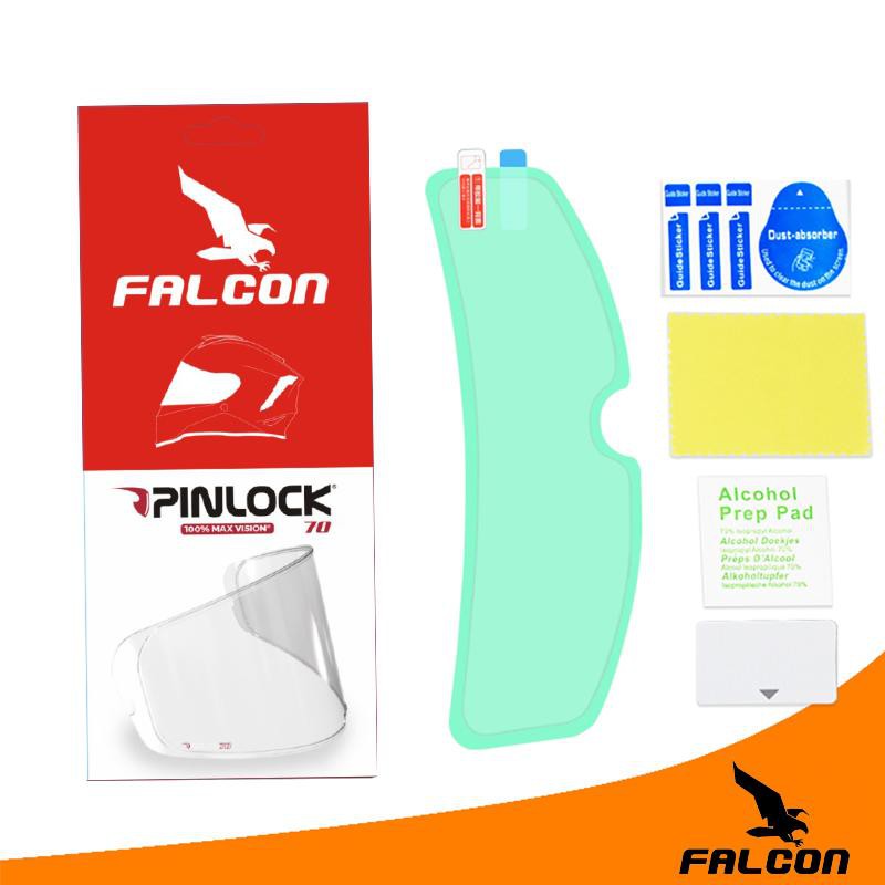 Miếng chống đọng sương Pinlock Falcon 70, gắn được mọi kính nón bảo hiểm, có thể đi mưa