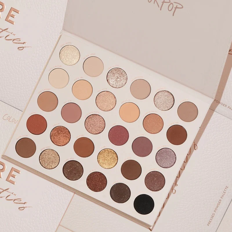 Bảng màu mắt Colourpop Bare Necessities với tone nâu ấm, trung tính nhẹ nhàng