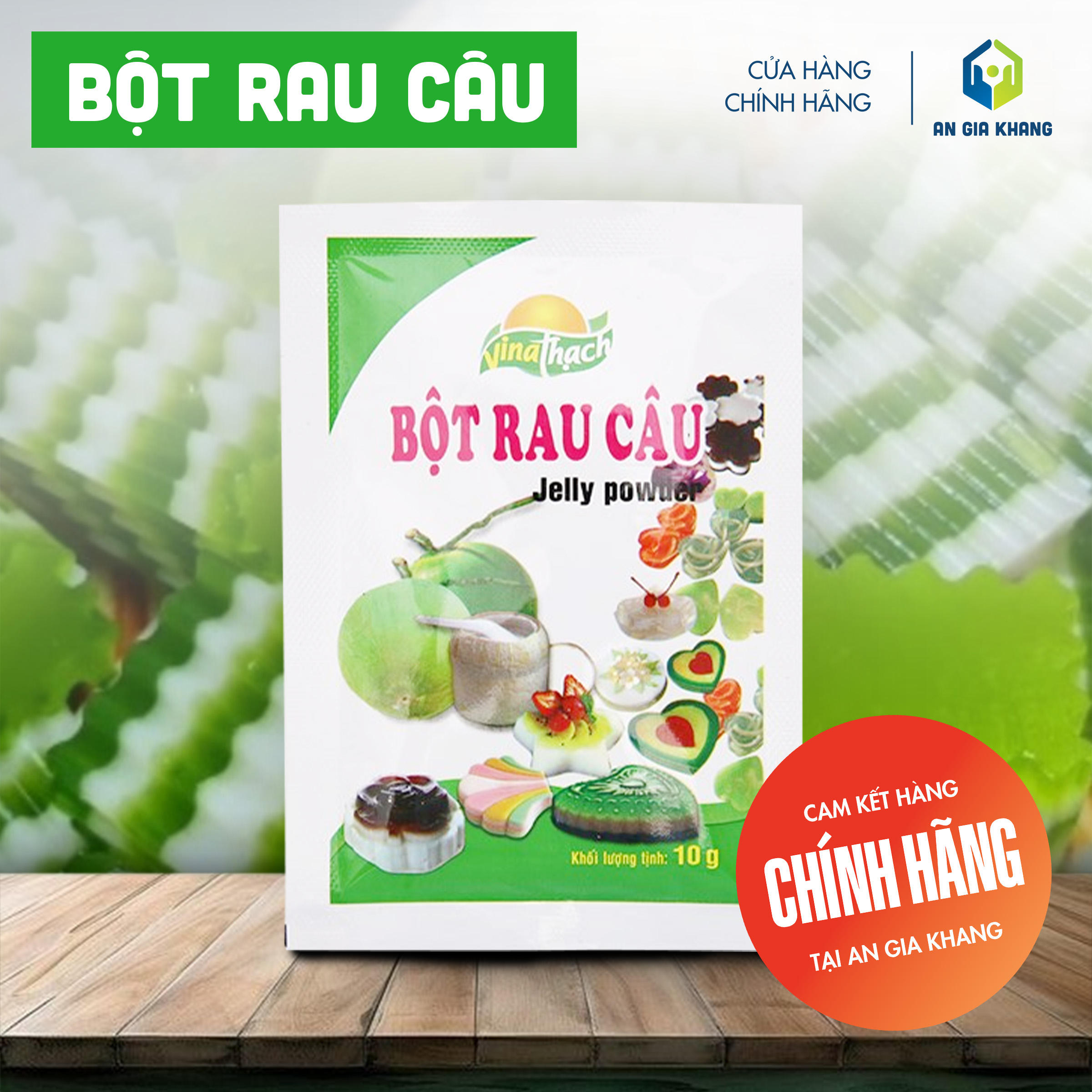 Bột Rau Câu Vina Thạch Tavifood - Gói 10gr - An Gia Khang Food