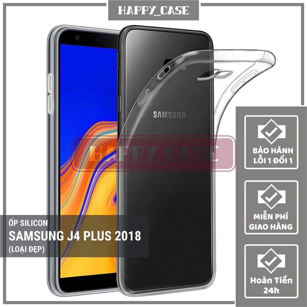 Ốp Lưng Điện Thoại Samsung J4 Plus 2018 Thin Transparent Silicon