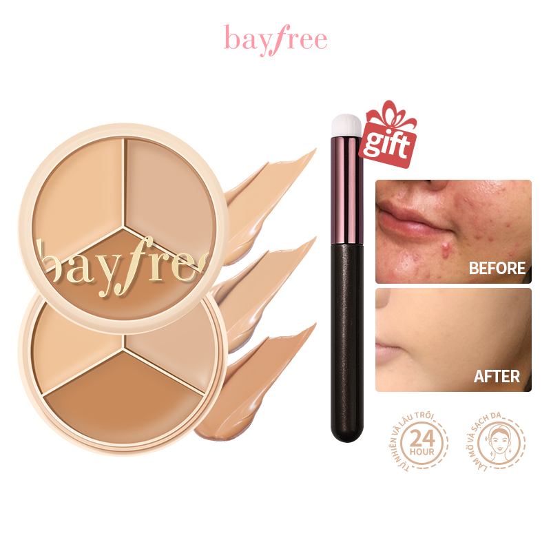 Bảng điều chỉnh & che khuyết điểm Bayfree Cream Correcting & Concealer Palette Che khuyết điểm cao Multiple Effcet Không thấm nước chống thấm mồ hôi Làm sáng màu da