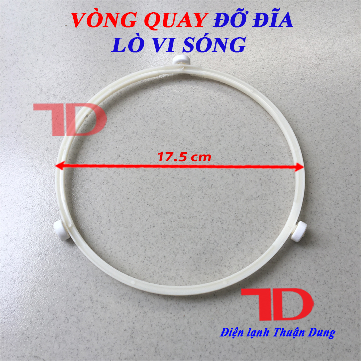 Vòng quay đỡ đĩa lò vi sóng loại tròn nhỏ 17.5cm - Điện Lạnh Thuận Dung