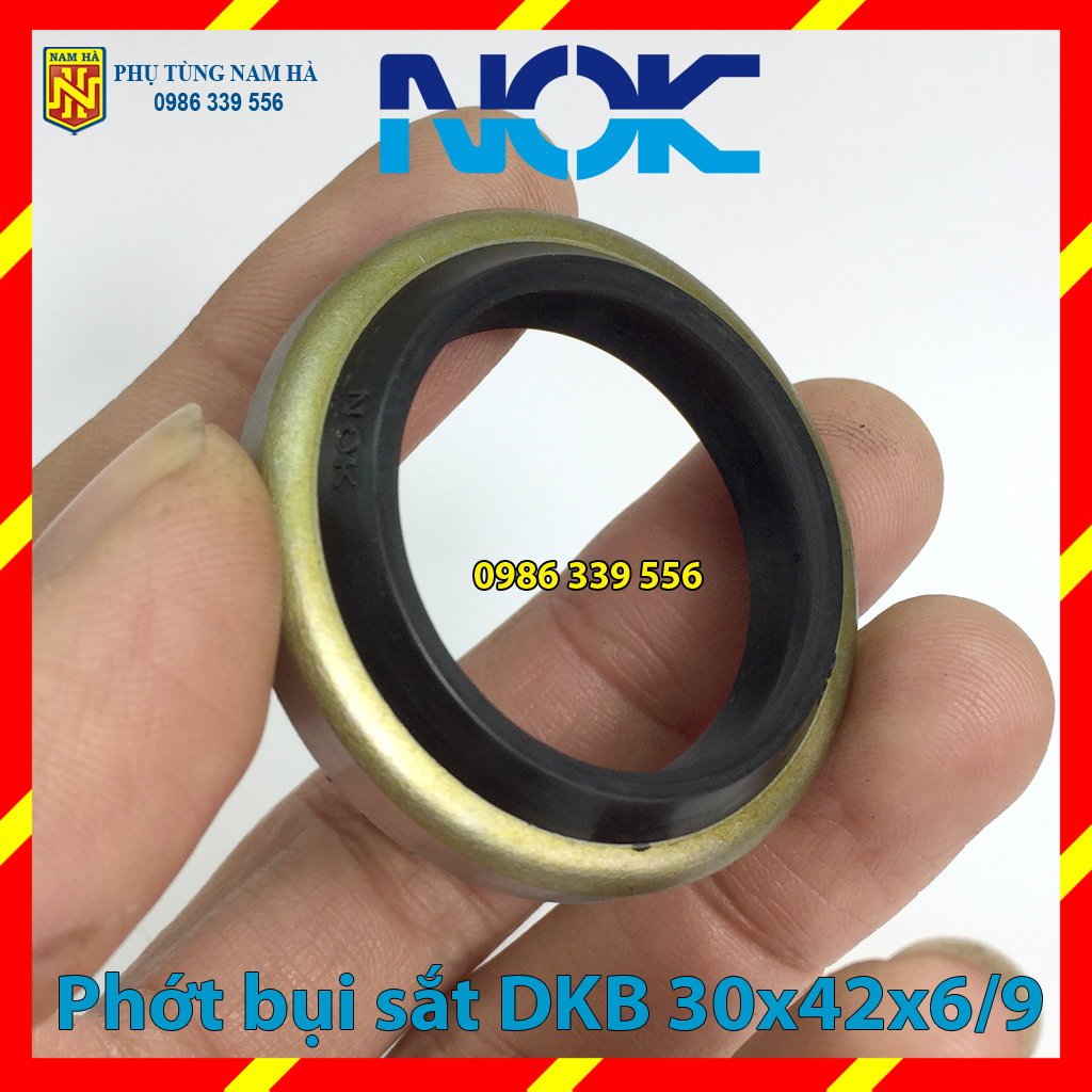 Phớt phốt chắn chặn gạt bụi khung sắt DKB NOK 30x42x6/9