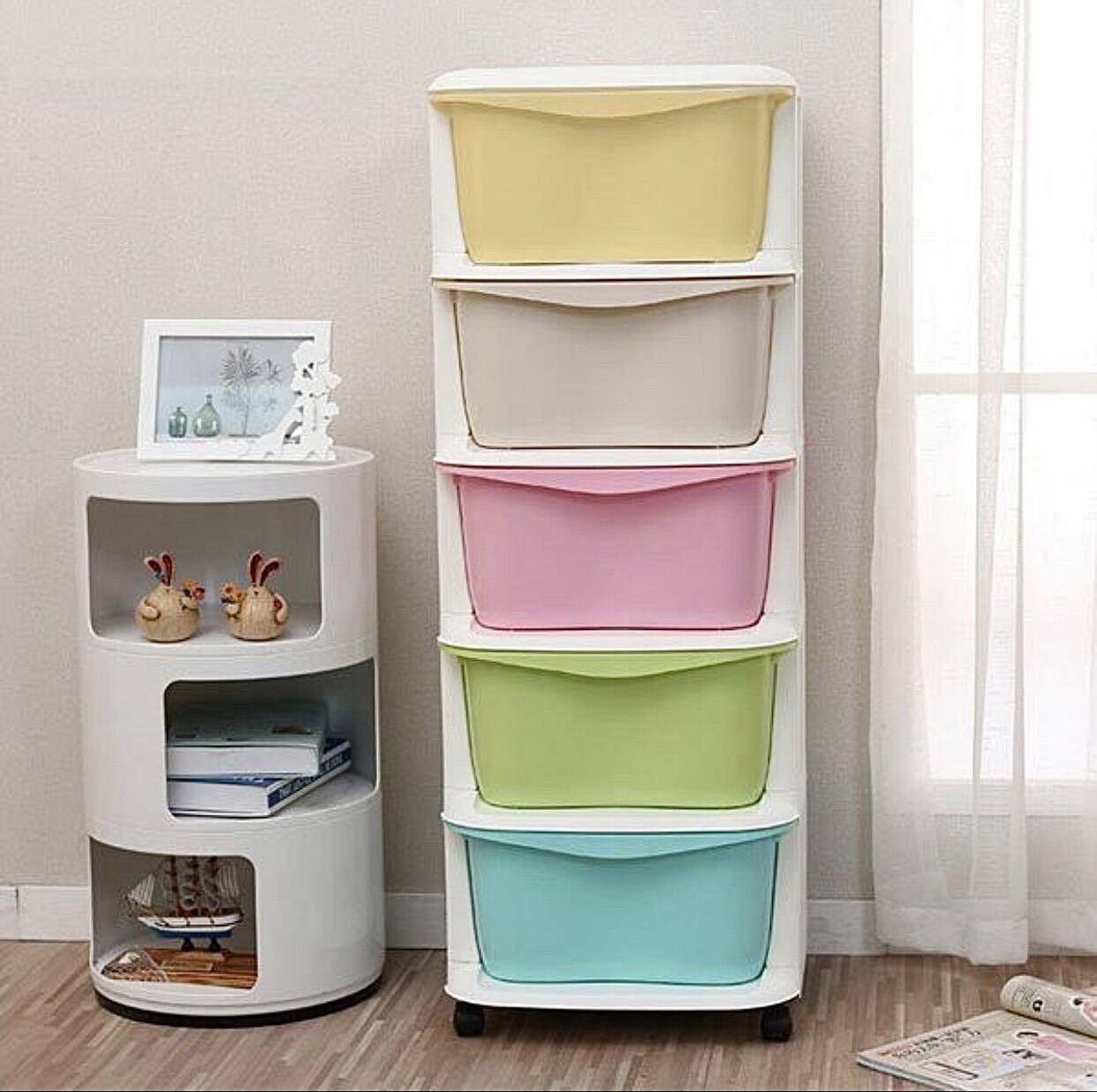 Tủ nhựa 5 tầng có bánh xe hàng việt nam chất lượng cao