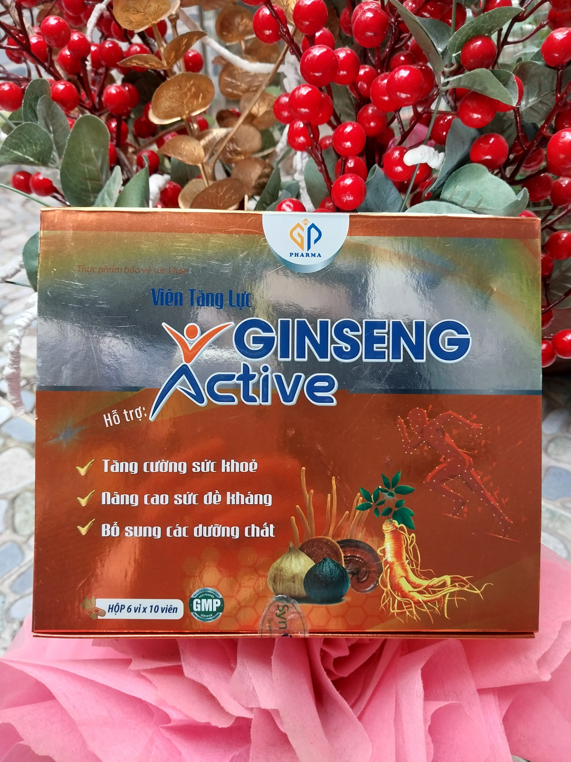 Viên tăng lực Ginseng Active tăng cường sức khỏe, bổ sung dưỡng chất