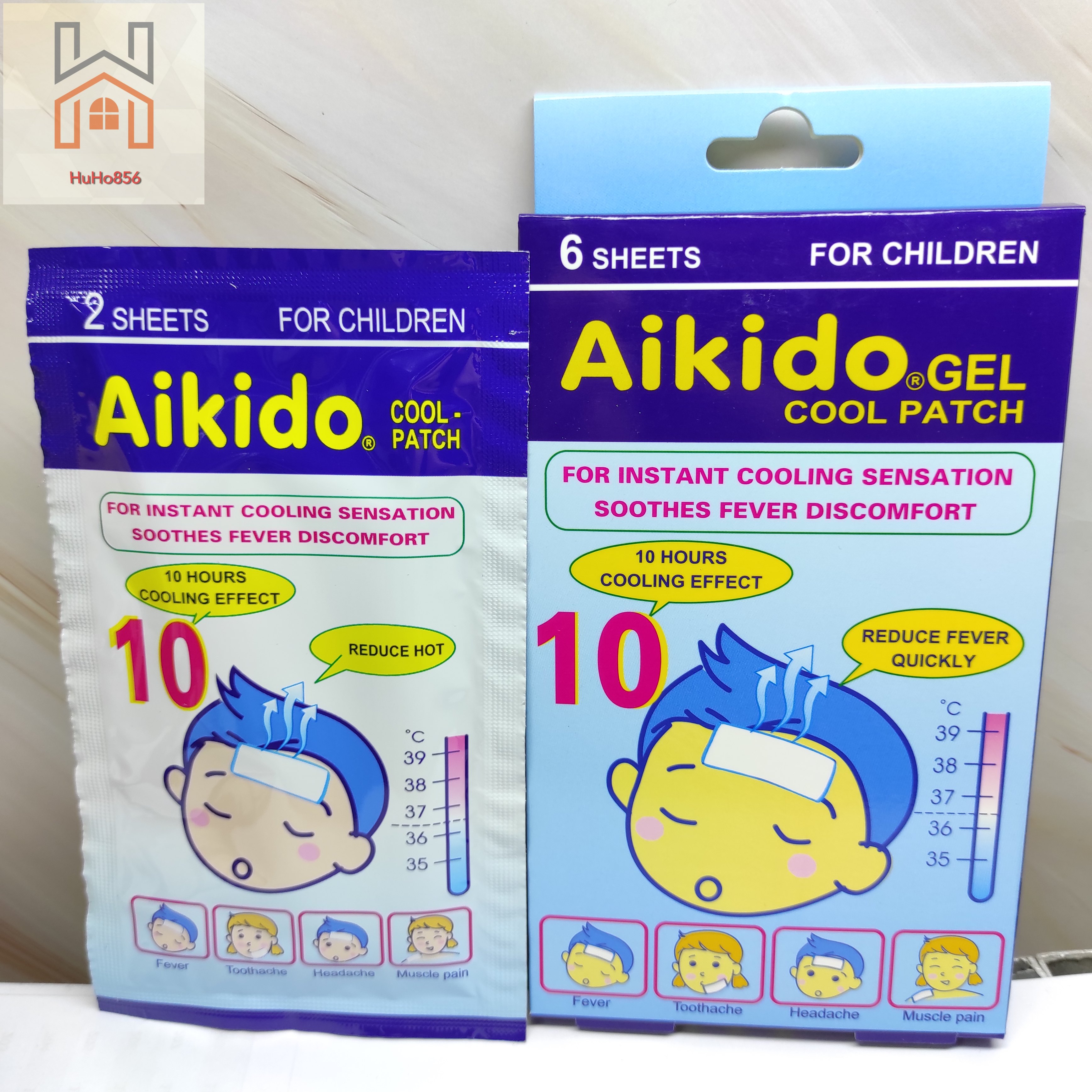 Miếng Dán Hạ Sốt Aikido Gel Cool Patch