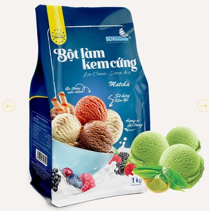Bột làm kem cứng benuscream - túi1kg