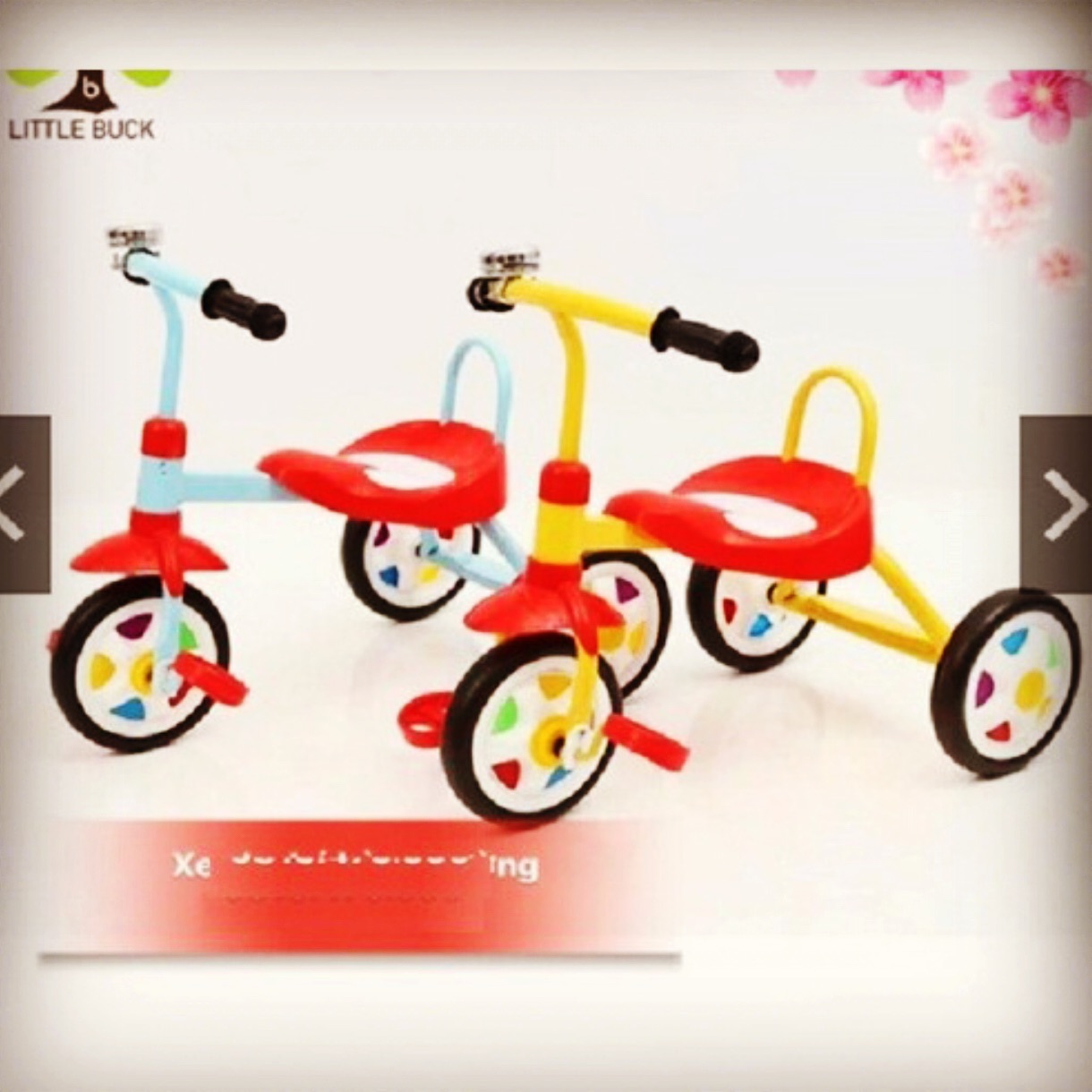 Xe  Đạp 3 Bánh Cầu Vồng Cho Bé Từ 1 đến 5 Tuổi