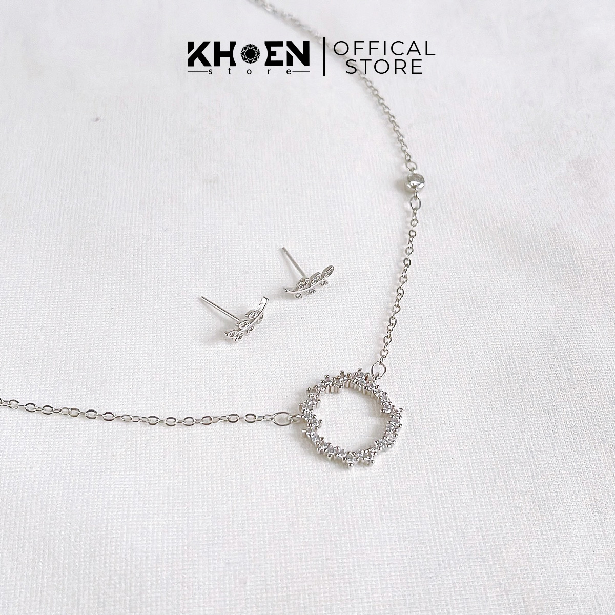 Vòng cổ tròn đá zircon - Khoen Store