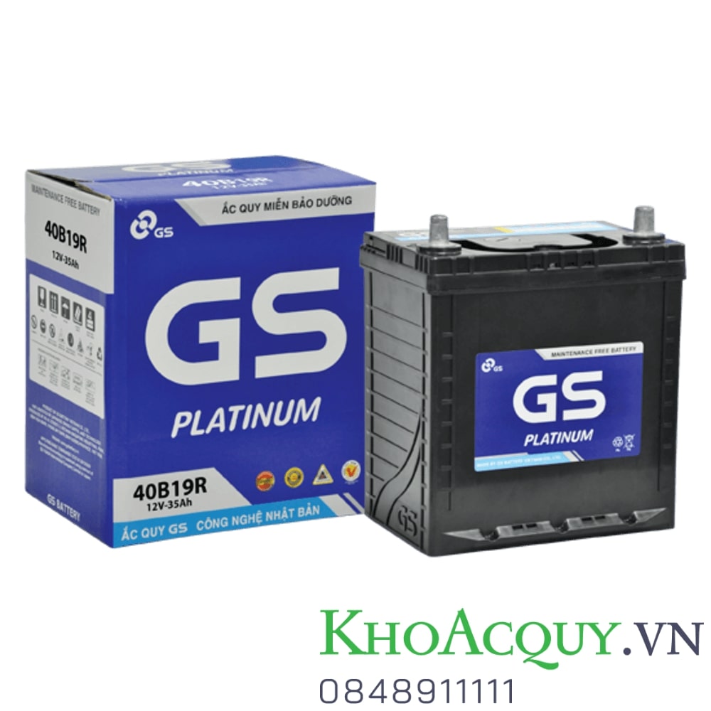 Ắc quy gs 40b19r mf 12v 35ah