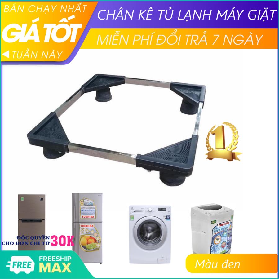 Chân kê tủ lạnh- Chân kê máy giặt- Chân kê máy lọc nước - Chân kệ đa năng, Chân kê máy lọc nước chất liệu Inox chống rỉ cao cấp, bọc nhựa chống trơn trượt