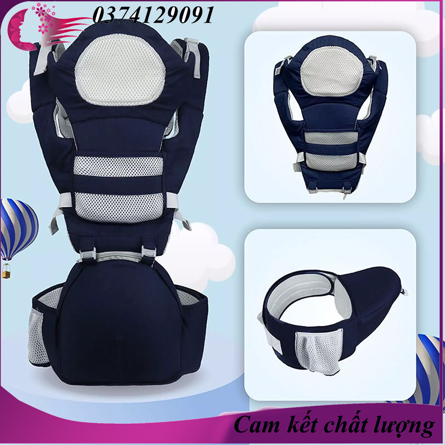 [GIÁ CỰC SALE] Địu em bé cao cấp có ghế chống gù, đai địu ngồi trẻ em 4 tư thế êm ái thỏa mái cho mẹ và bé, điệu êm giúp cha mẹ không bị đau vai lưng khi ăm con lâu