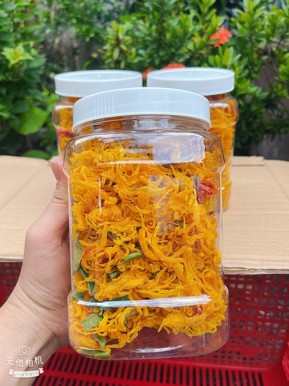 Khô gà lá chanh hũ 500g - khô gà loại ngon