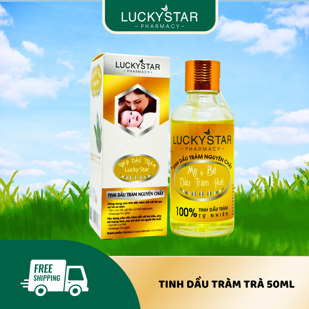 Tinh dầu tràm lucky star 50ml