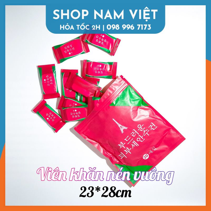 Khăn giấy nén hàn quốc kiểu viên kẹo