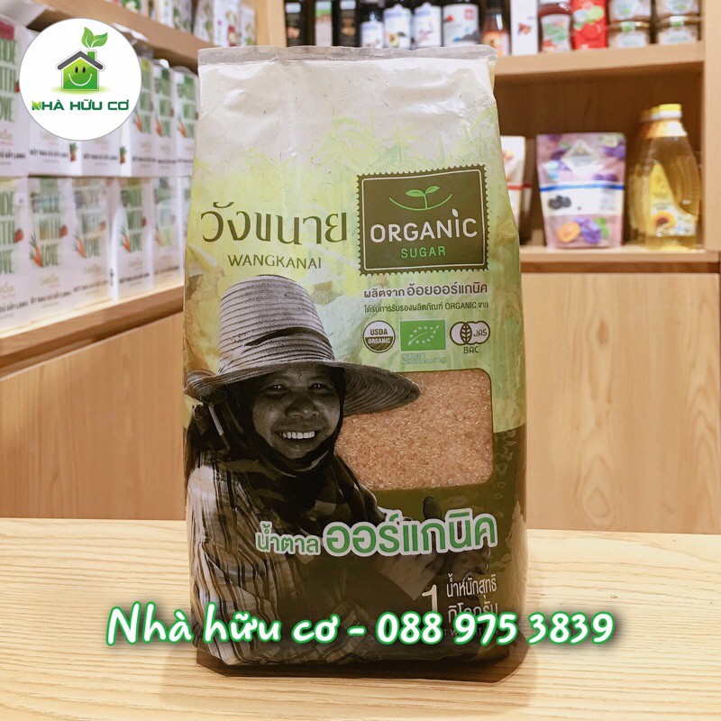 HỮU CƠ - Đường Mía Thái Wangkanai Organic /1kg [Date: 7/2022] - 1kg