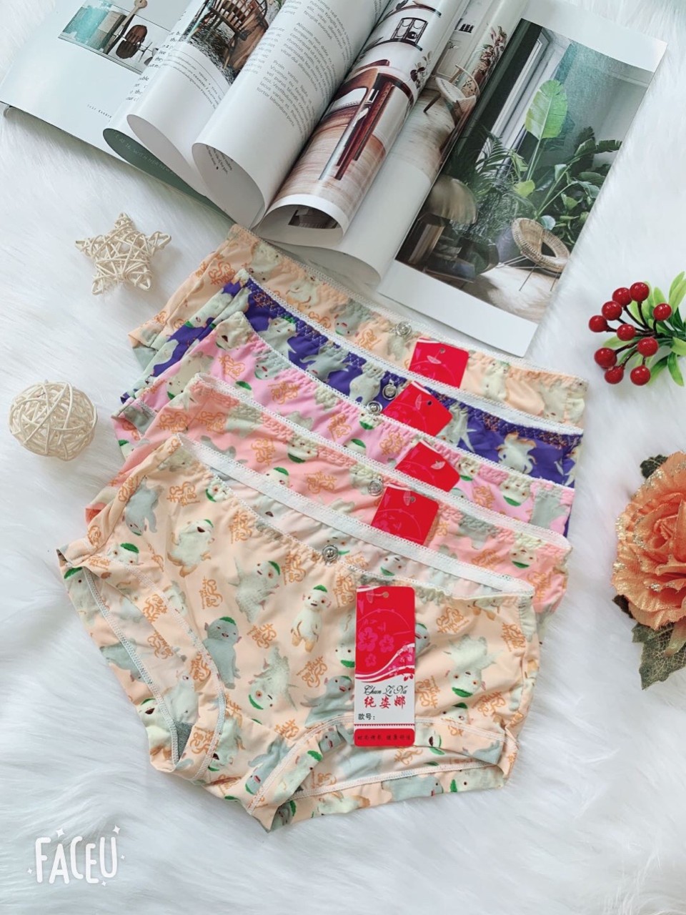 Bộ 10 quần lót điều hòa cute 40-56kg
