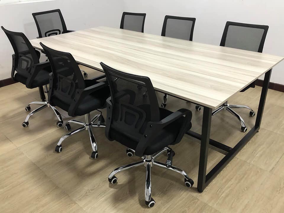 Bàn họp bàn làm việc nhóm 2m4 x 1m2