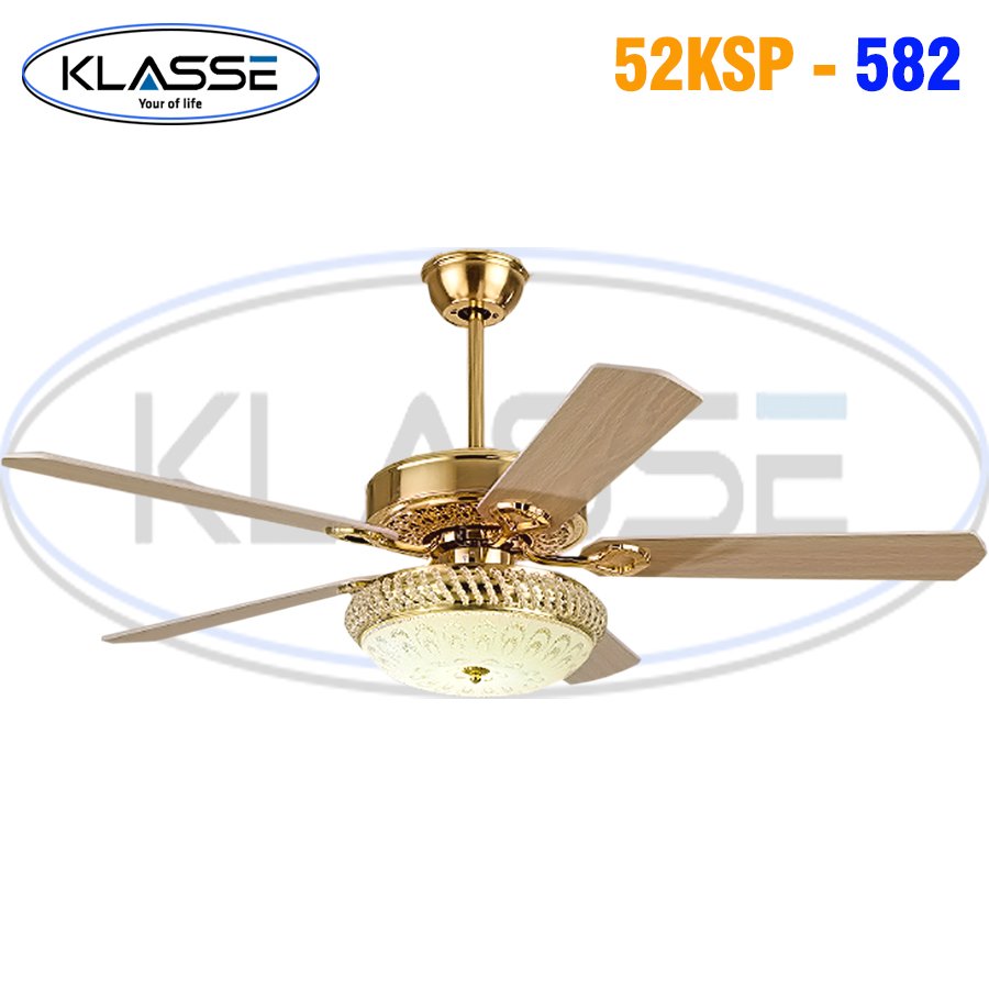 Quạt Trần Đèn Cánh Gỗ 078 Siêu Êm