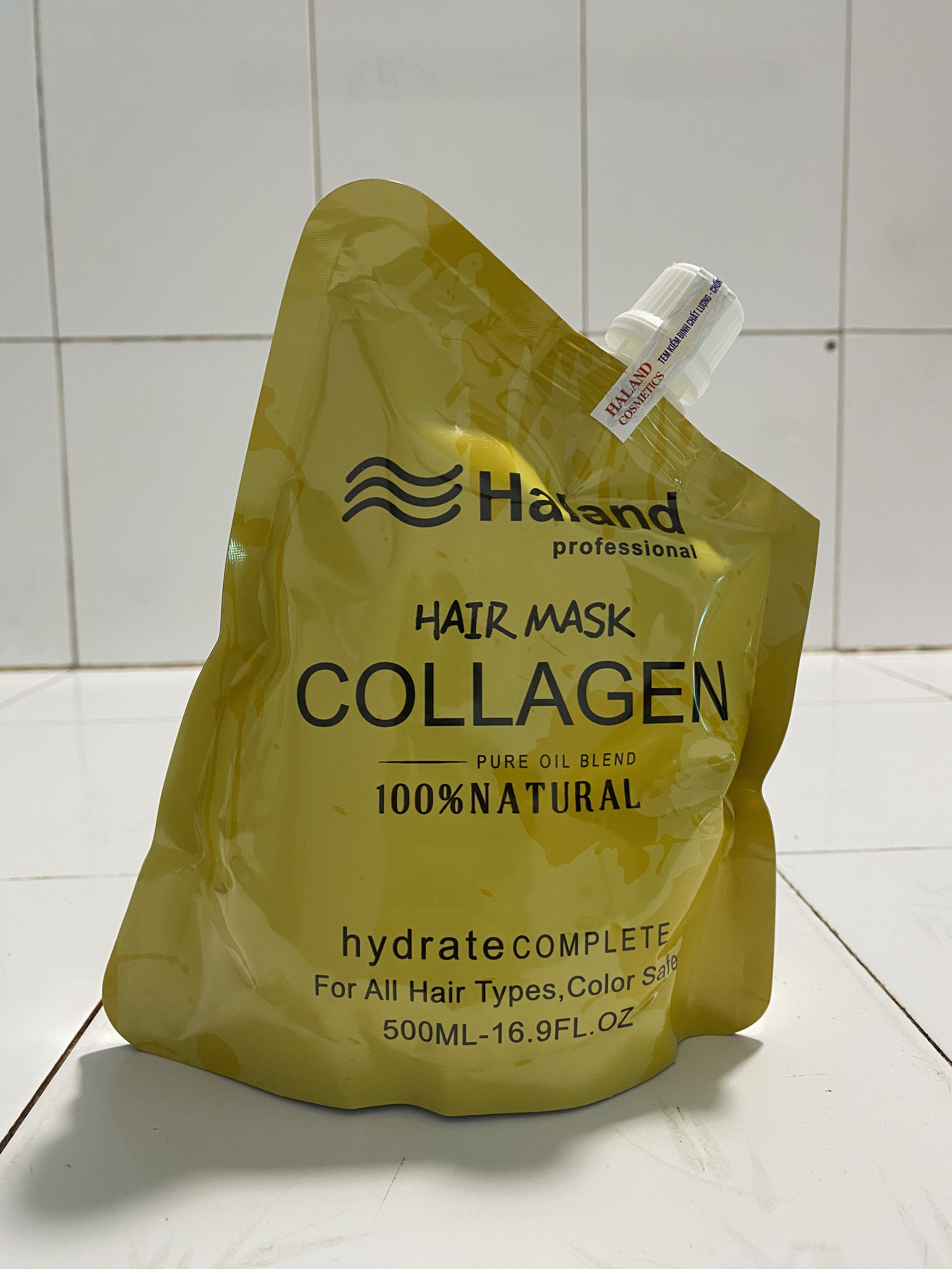 Kem hấp ủ xả tóc siêu mềm mượt haland 500ml