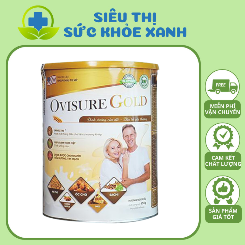 Sữa ovisure gold sữa hạt dinh dưỡng, 100% đạm thực vật bổ sung canxi