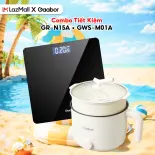 Combo 016 Nồi điện đa năng mini GR-N15A 1.5L và Cân điện tử sức khỏe GWS-M01A - Bảo hành 1 đổi 1