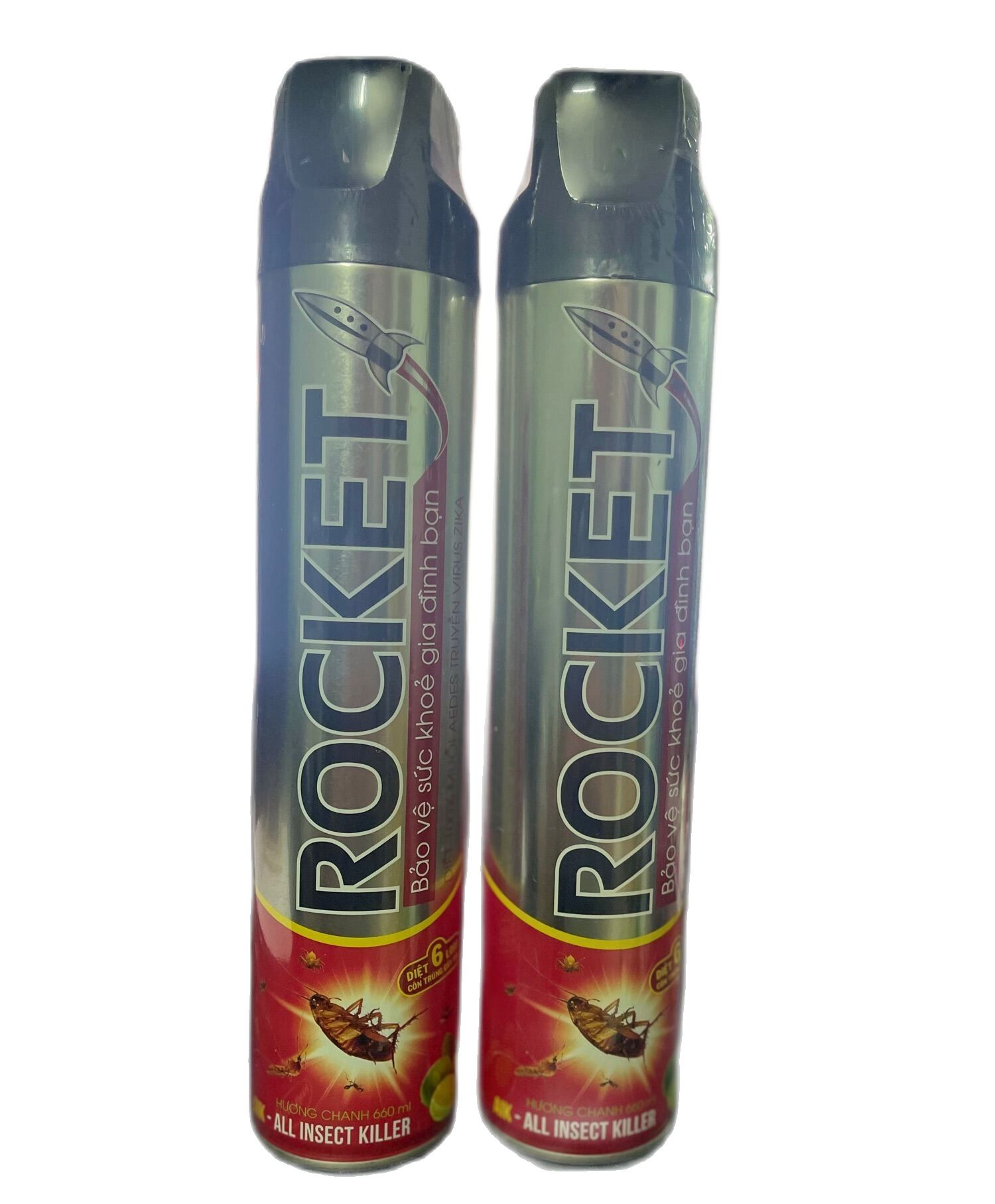 24 chai Xịt muỗi và xịt côn trùng Rocket chai lớn 660ml