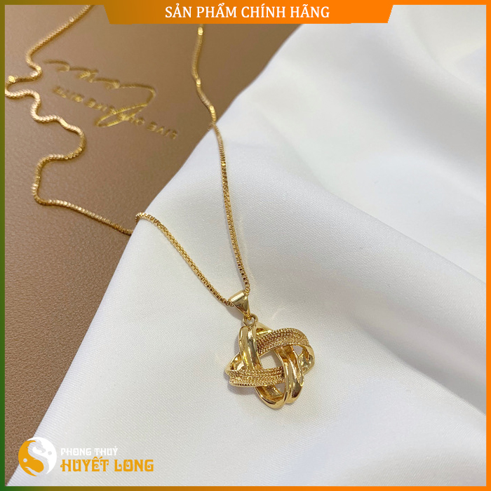 Dây Chuyền Nữ Kiểu Hàn Quốc Mạ Vàng 18K Cao Cấp, Vòng Cổ Mặt Dây Chuyền Nữ Thời Trang