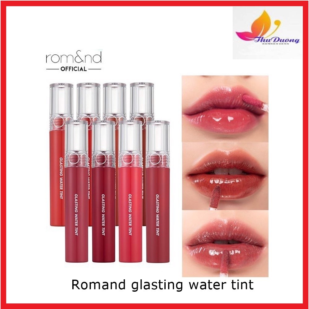 Son Tint Nước Siêu Lì Lâu Trôi Romand Glasting Water Tint 4g