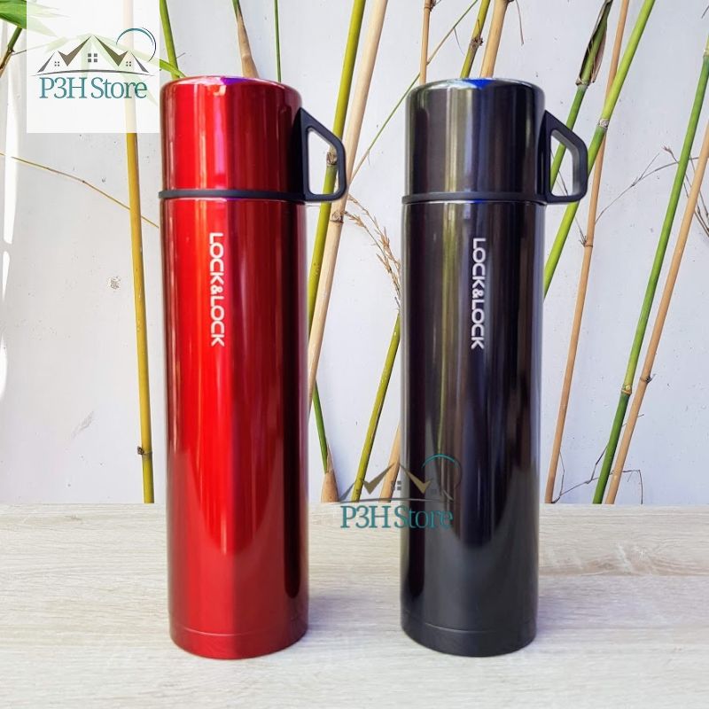 Bình giữ nhiệt Lock&Lock Mocha dung tích 750ml có nắp dùng làm cốc uống LHC1438