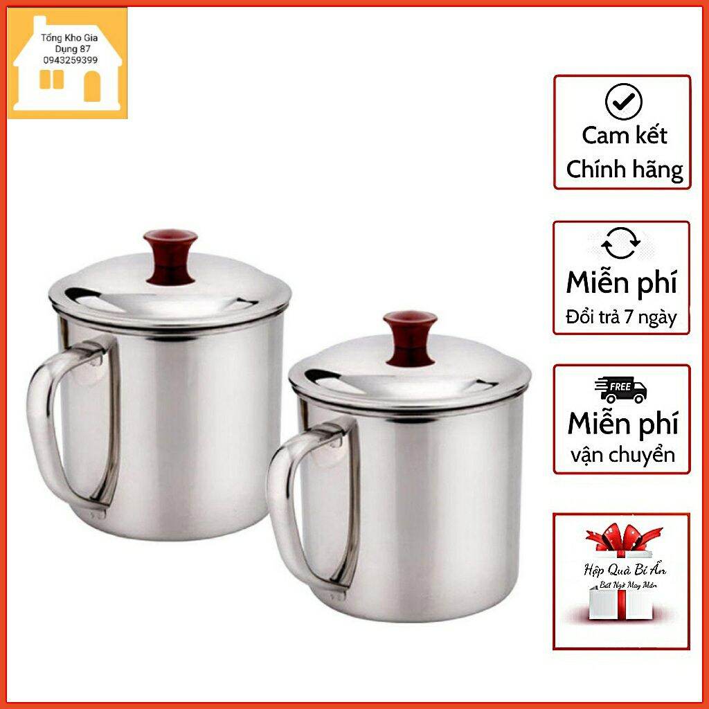 Ca-cốc inox quai có nắp đủ cỡ - Tổng Kho Gia Dụng 87 -khohanggiasi