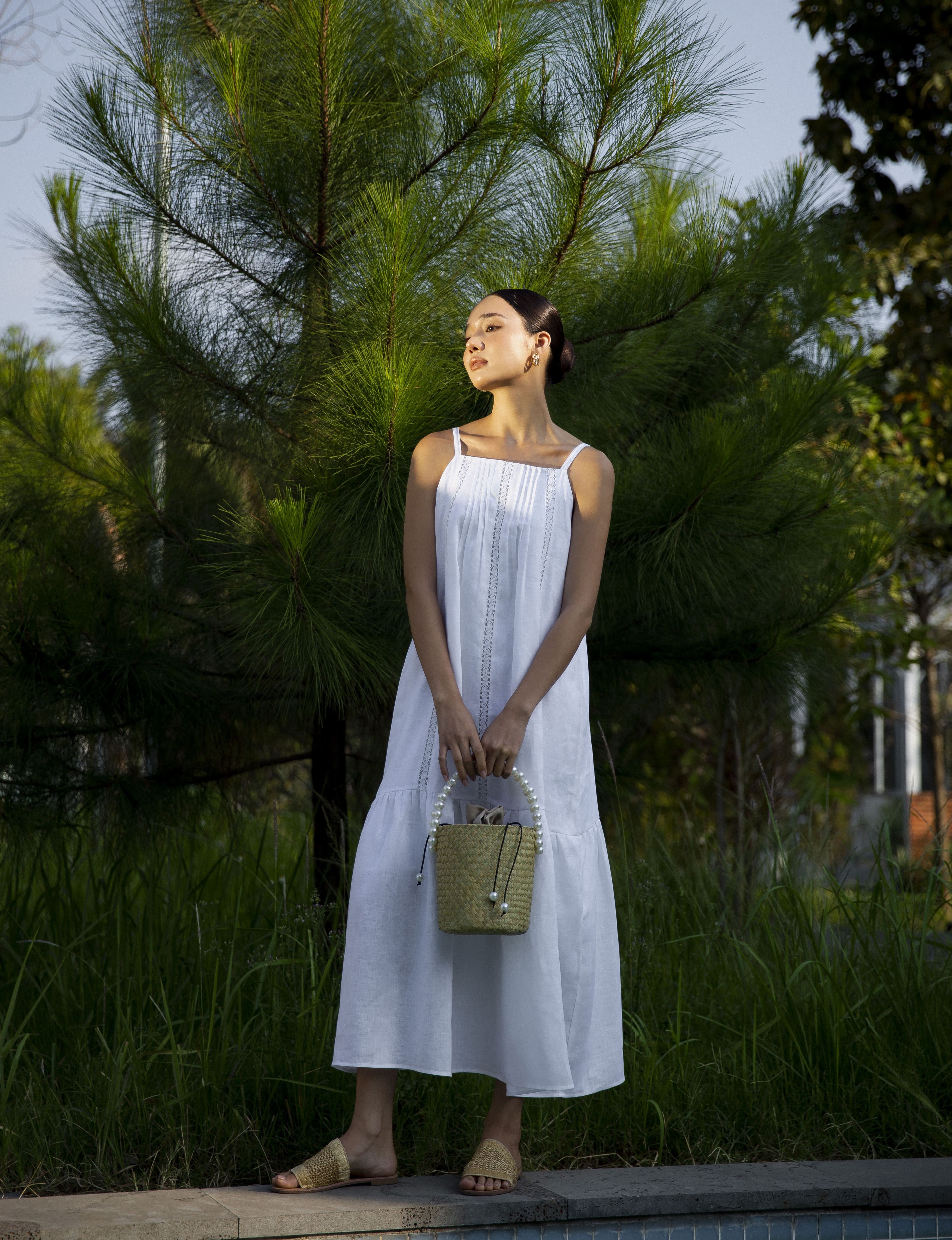 Đầm maxi hai dây - yv le & co