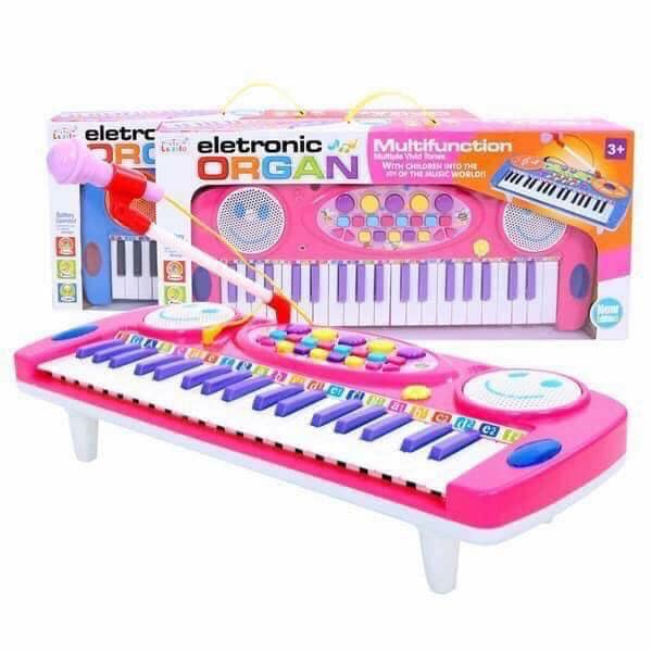 Đàn organ kèm mic cho bé cho bé ca hát vui nghịch
