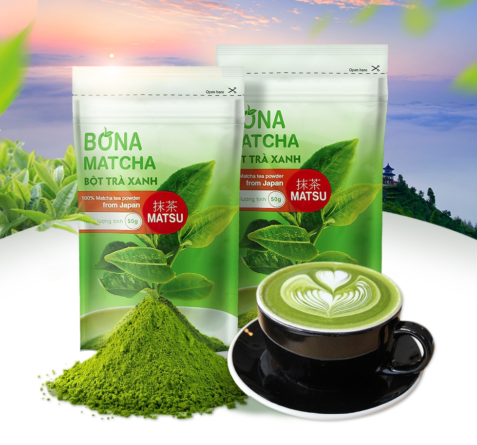 Bôt trà xanh matcha Nhât Ban - dong Matsu 50gr