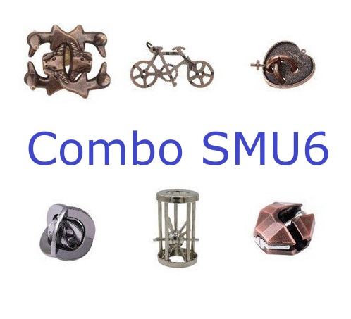 Combo Hack Não 06 - Đồ chơi trí tuệ Khóa Kim Loại Puzzle Hanayama- Thử thách giải đố thông minh